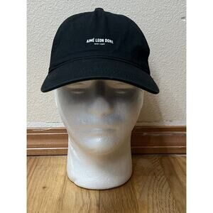 Aime Leon Dore Black Dad Style Cap Adjustable Streetwear Hat
